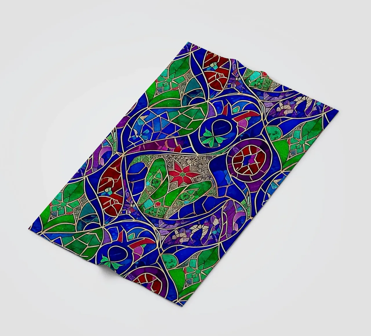 Surreal Stained Glass Pattern coperta in pile da Seitz Michelle