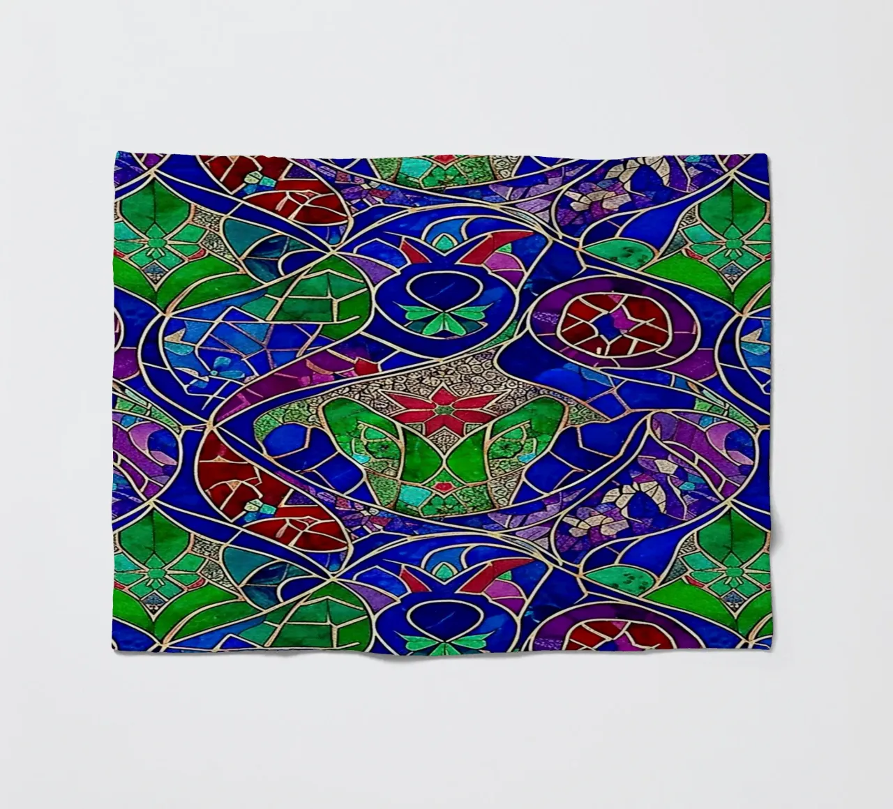 Surreal Stained Glass Pattern coperta in pile da Seitz Michelle