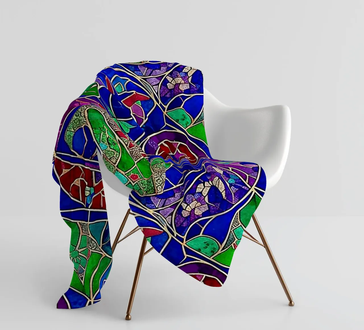 Surreal Stained Glass Pattern coperta in pile da Seitz Michelle