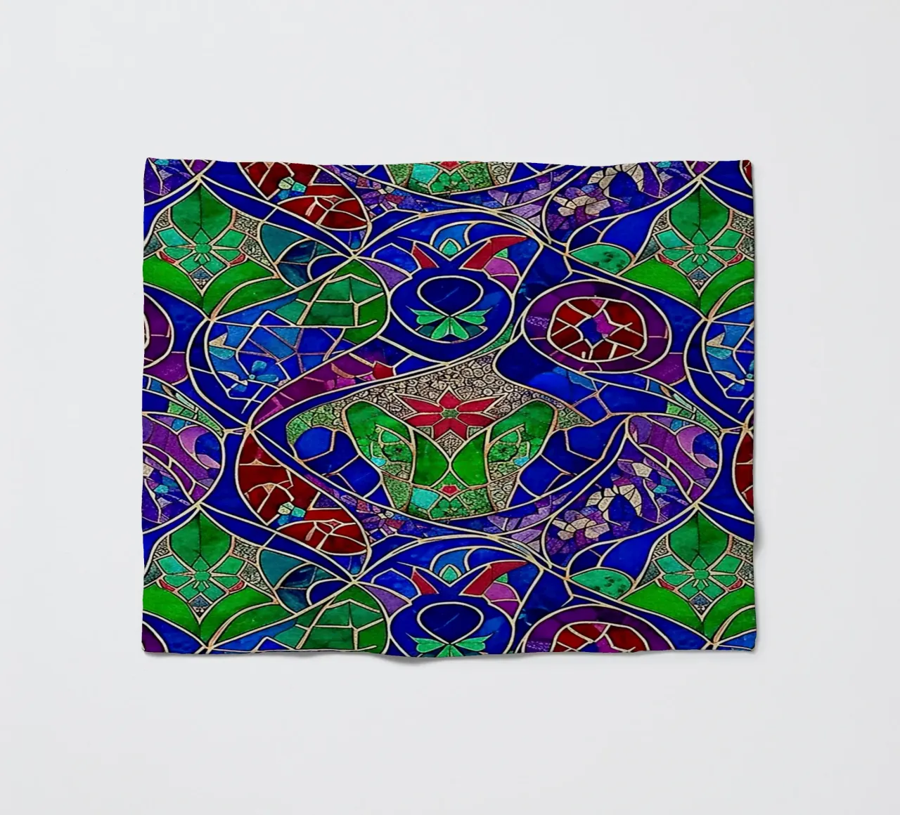 Surreal Stained Glass Pattern coperta in pile da Seitz Michelle