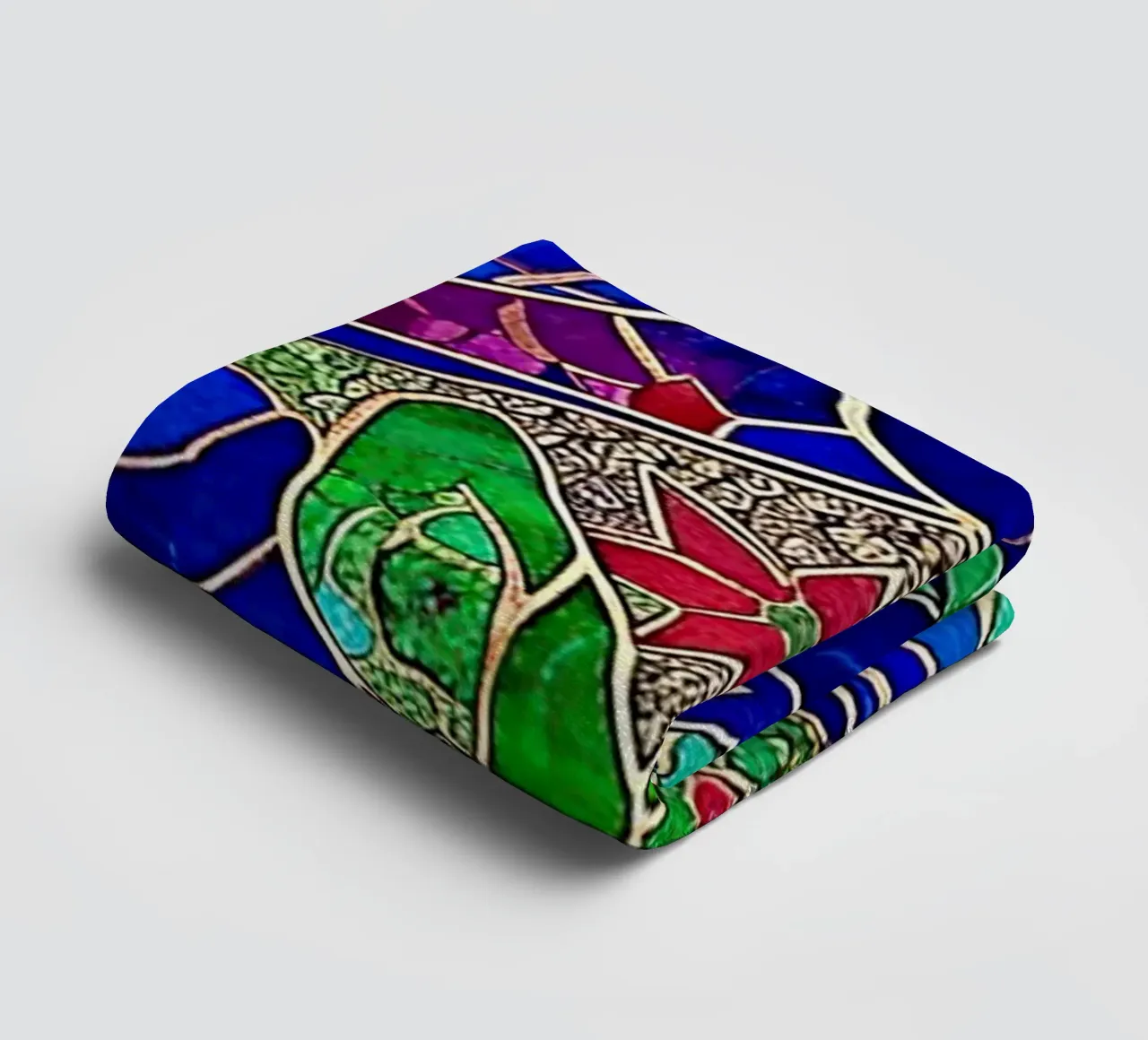 Surreal Stained Glass Pattern asciugamano da bagno da Seitz Michelle