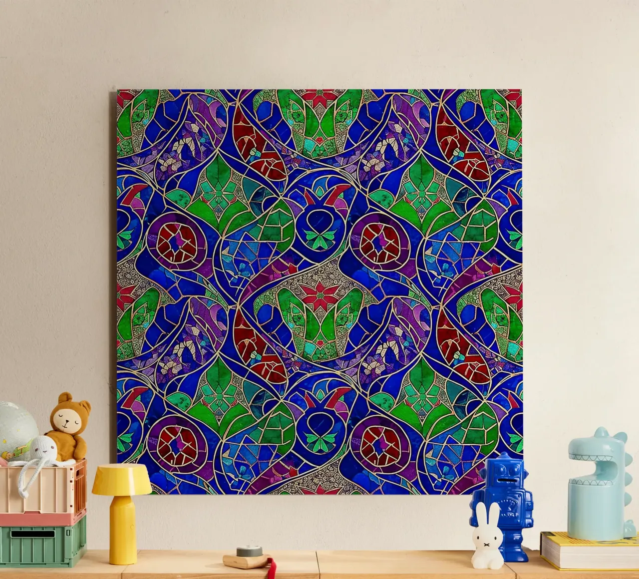 Surreal Stained Glass Pattern alluminio dibond da Seitz Michelle