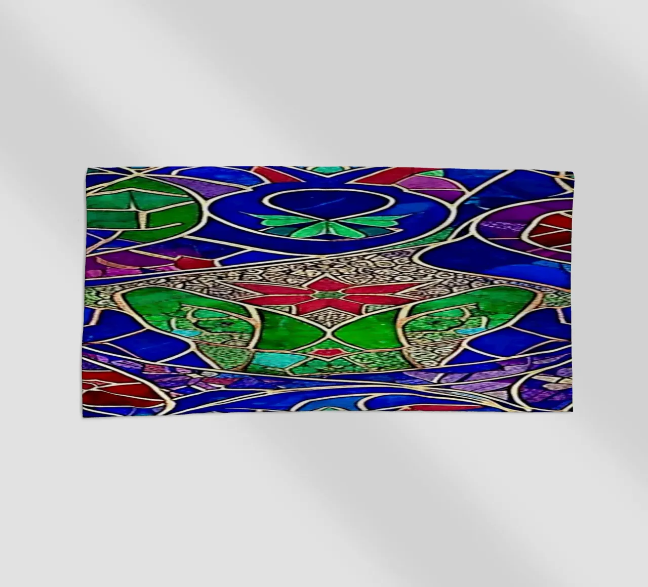 Surreal Stained Glass Pattern telo mare da Seitz Michelle