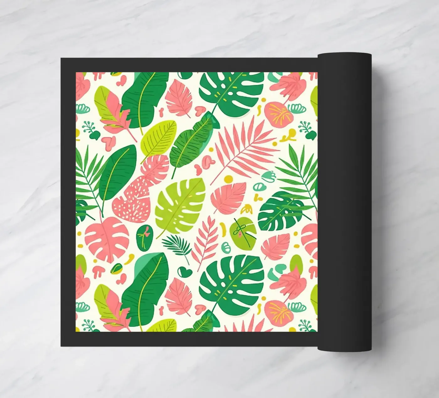 Vibrant Leaf Pattern paillasson de Seitz Michelle