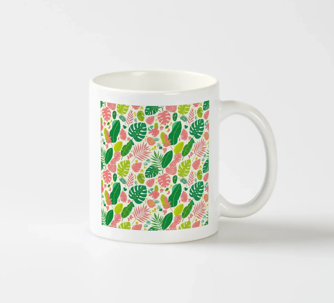 Vibrant Leaf Pattern keramische mok van Seitz Michelle