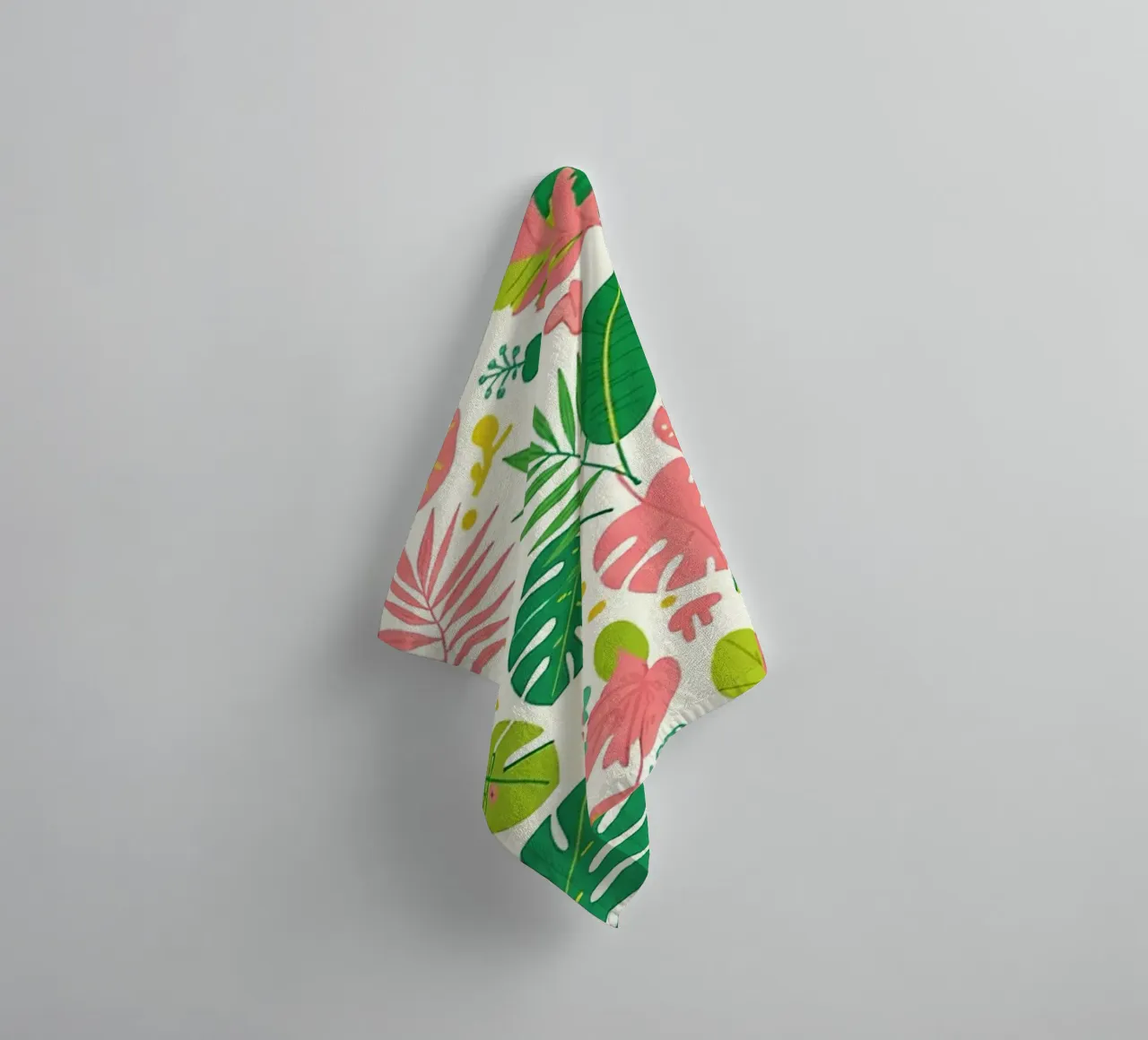 Vibrant Leaf Pattern towel by Seitz Michelle