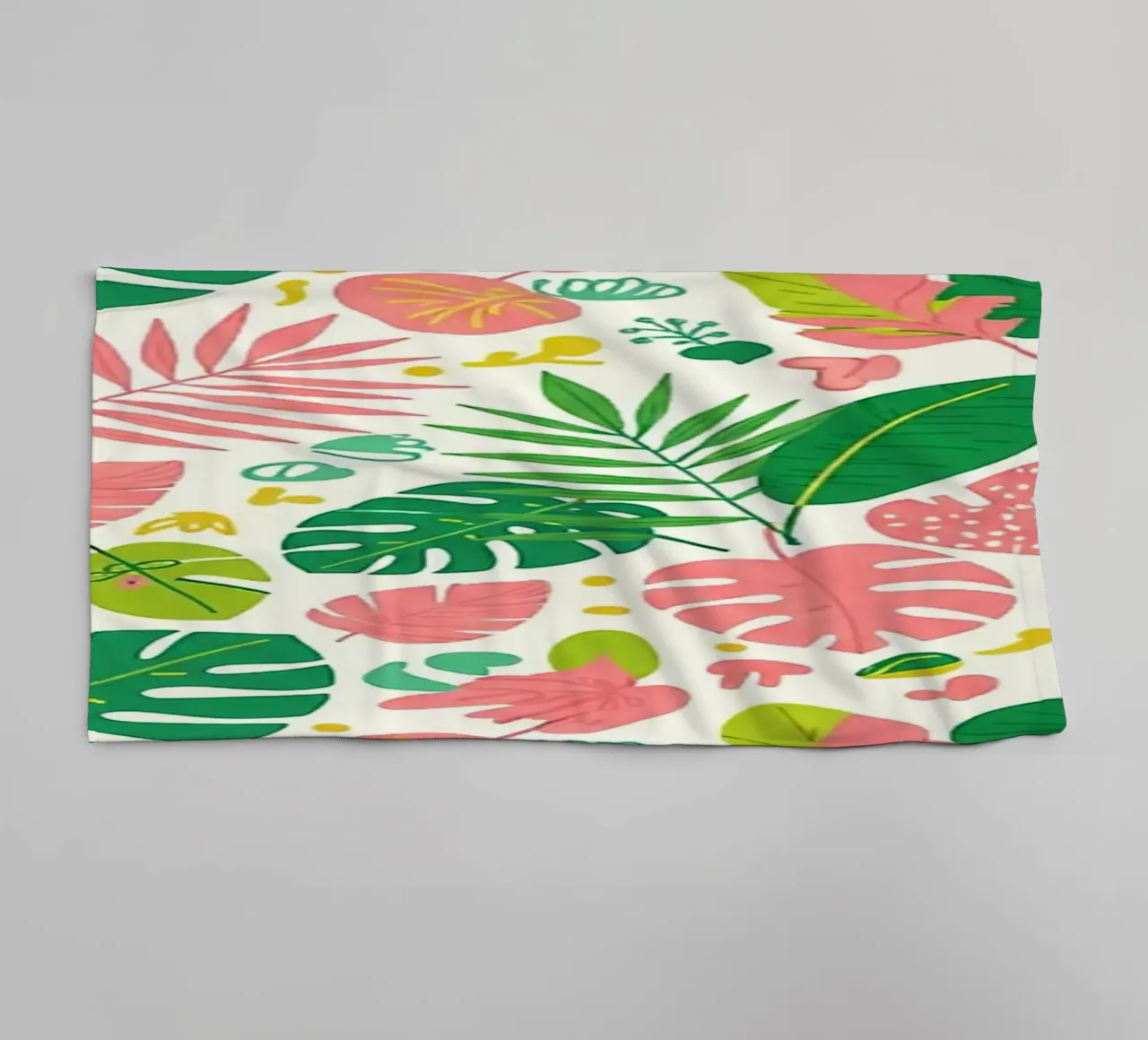 Vibrant Leaf Pattern towel by Seitz Michelle