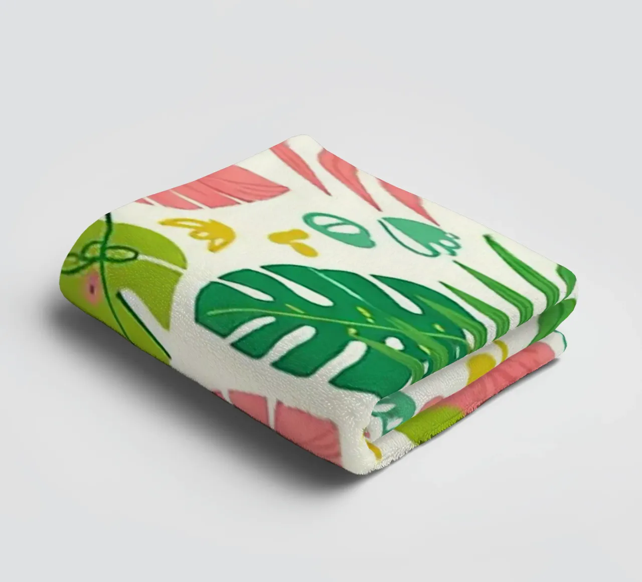 Vibrant Leaf Pattern towel by Seitz Michelle
