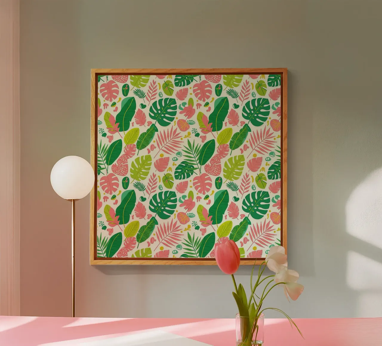 Vibrant Leaf Pattern plexiglass da Seitz Michelle