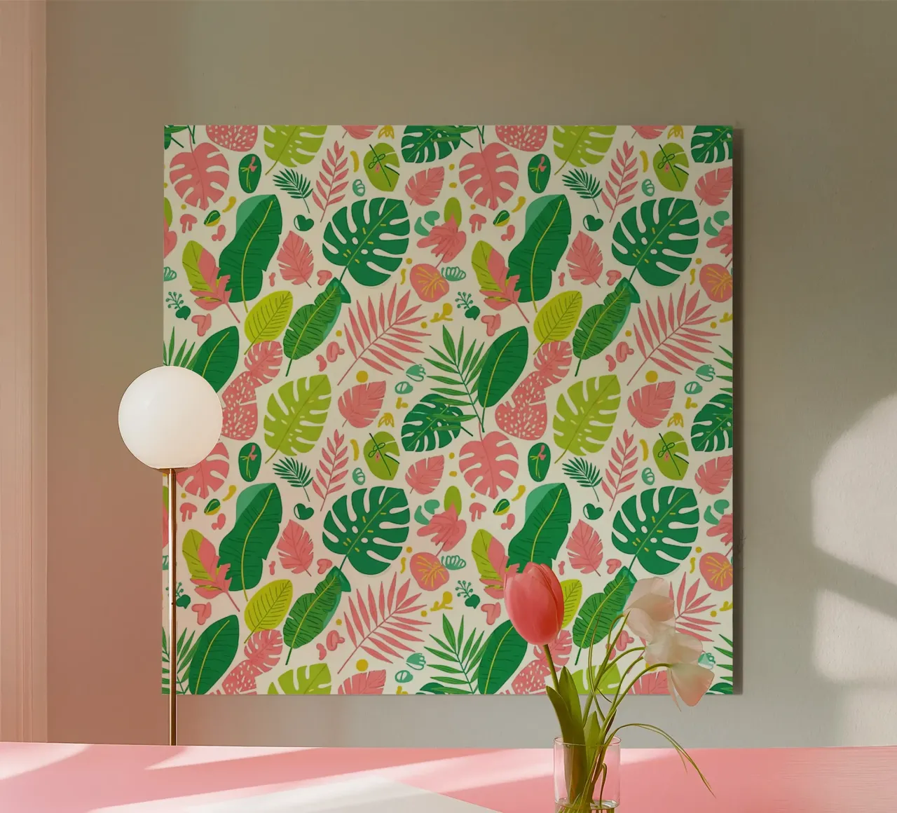 Vibrant Leaf Pattern forex plate by Seitz Michelle