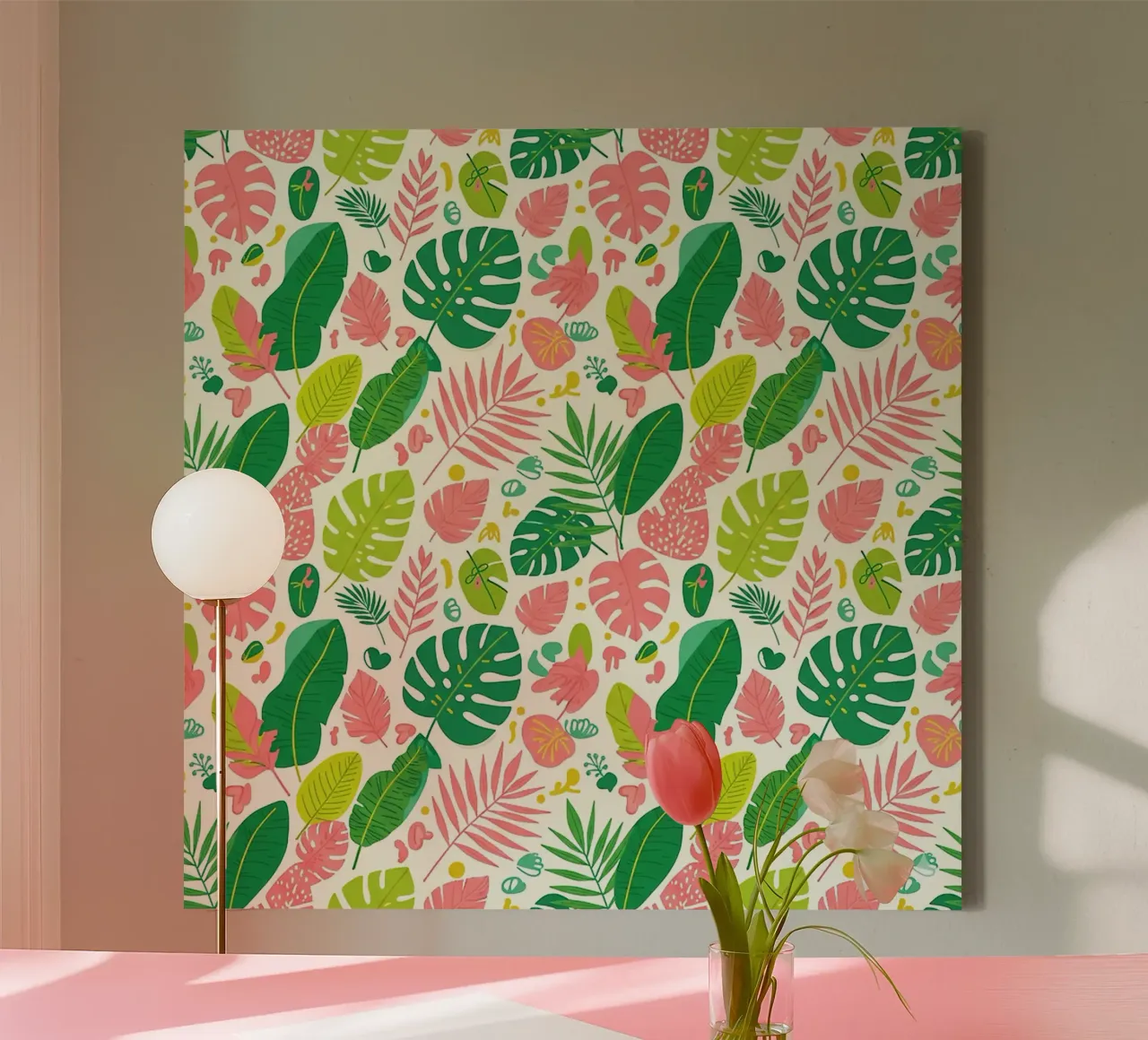Vibrant Leaf Pattern tela da Seitz Michelle