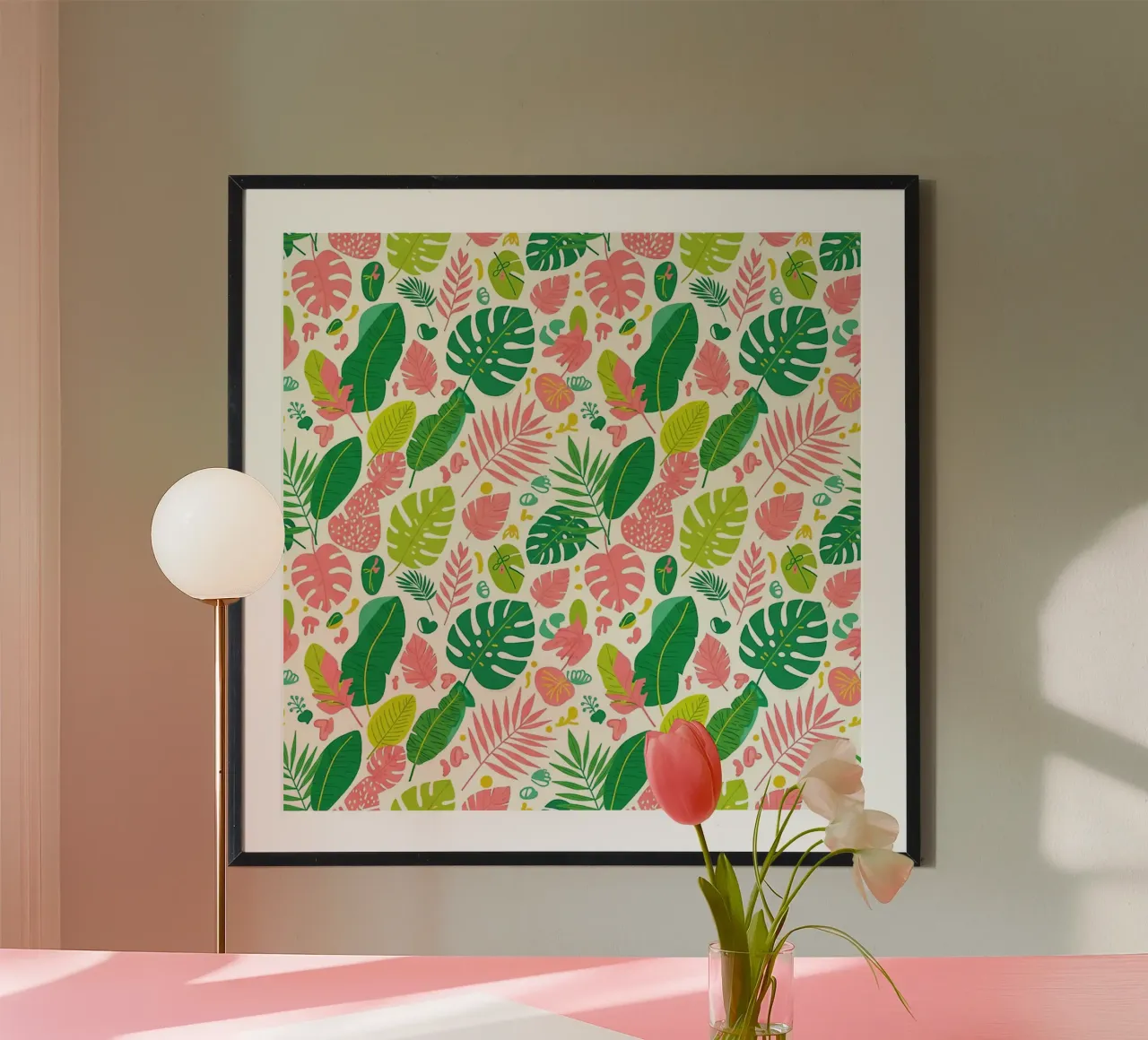 Vibrant Leaf Pattern poster da Seitz Michelle