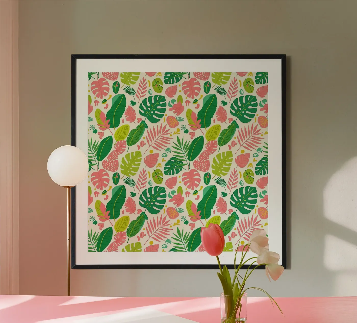 Vibrant Leaf Pattern poster de Seitz Michelle