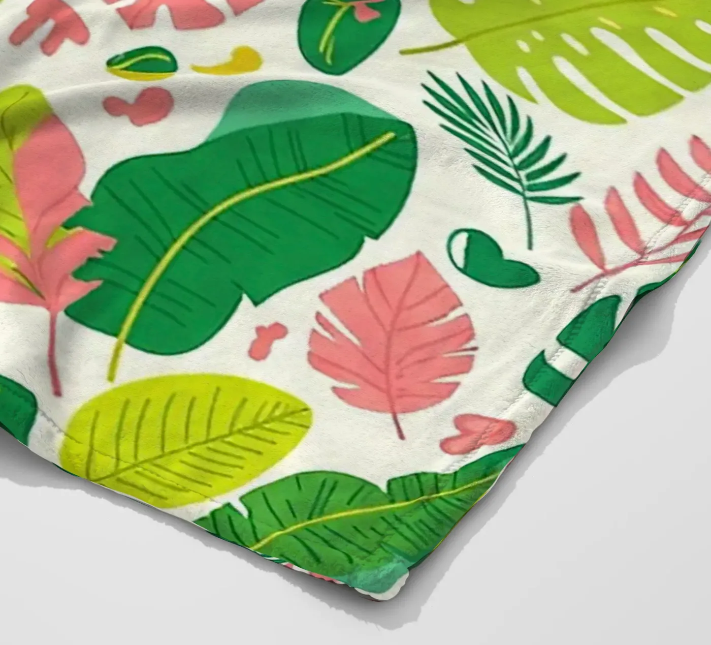 Vibrant Leaf Pattern Fleecedecke von Seitz Michelle