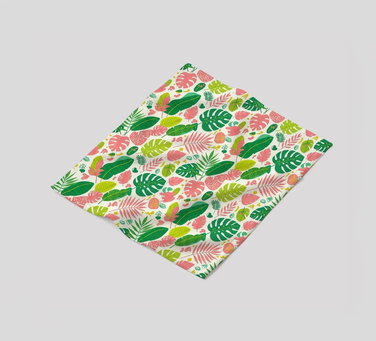 Vibrant Leaf Pattern fleecedeken van Seitz Michelle