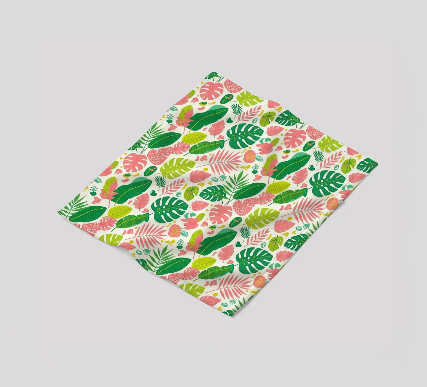Vibrant Leaf Pattern Fleecedecke von Seitz Michelle
