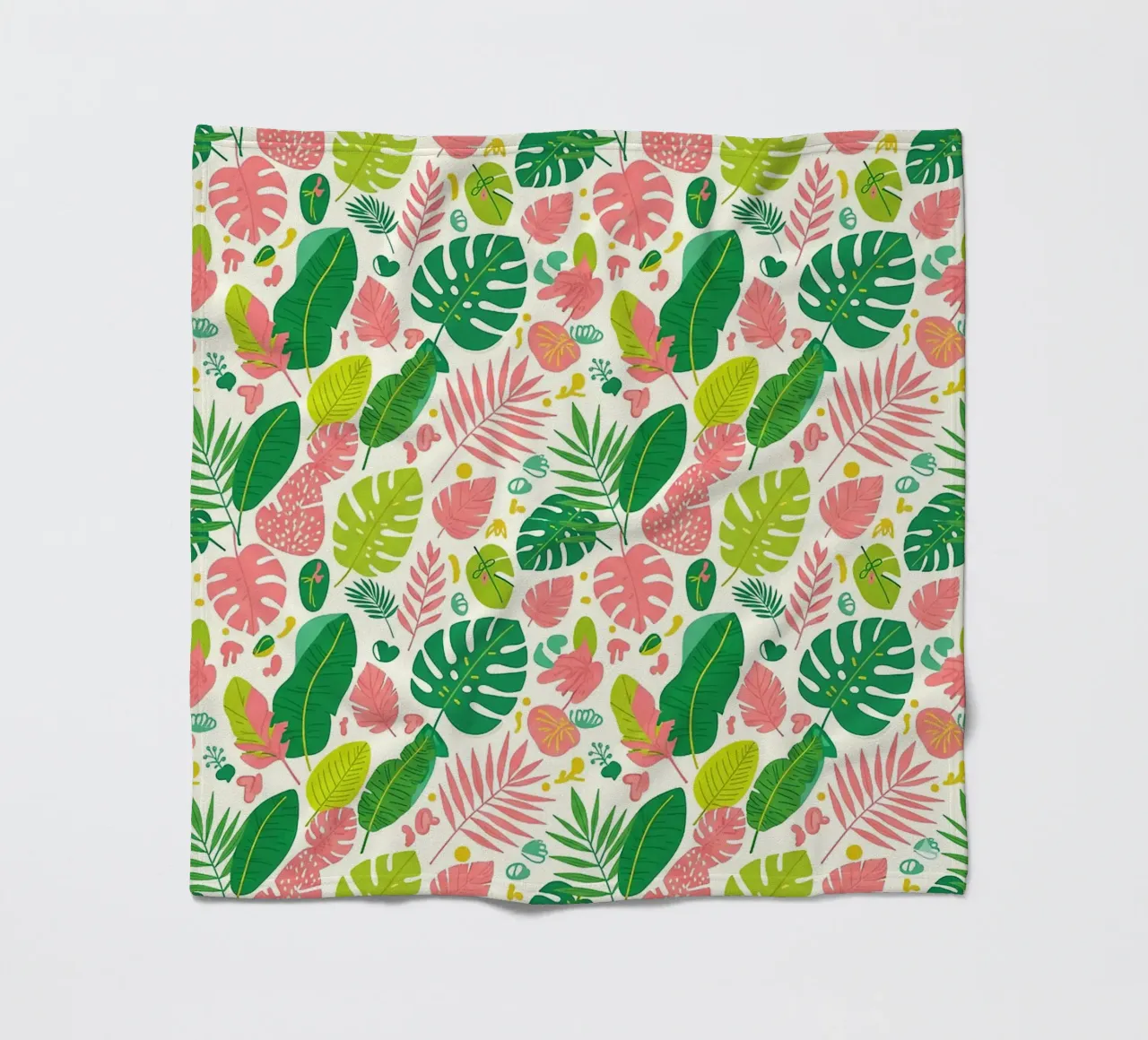 Vibrant Leaf Pattern fleecedeken van Seitz Michelle