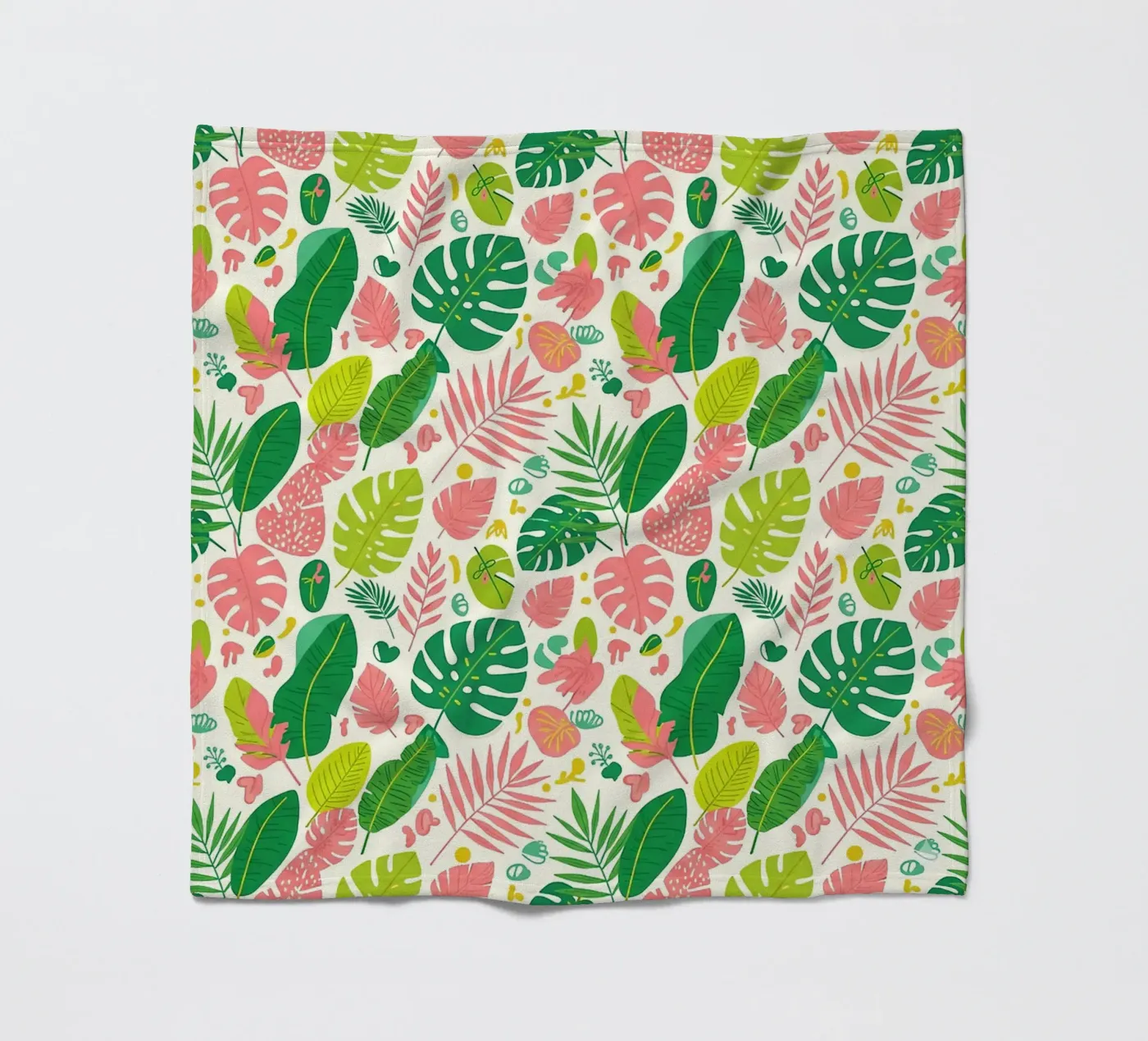 Vibrant Leaf Pattern Fleecedecke von Seitz Michelle