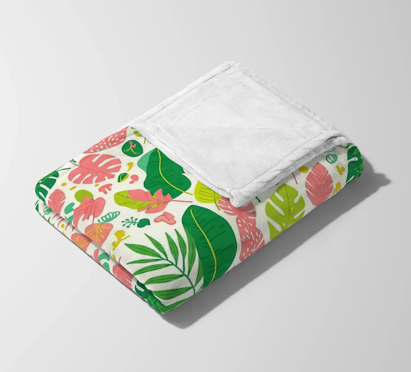 Vibrant Leaf Pattern Fleecedecke von Seitz Michelle