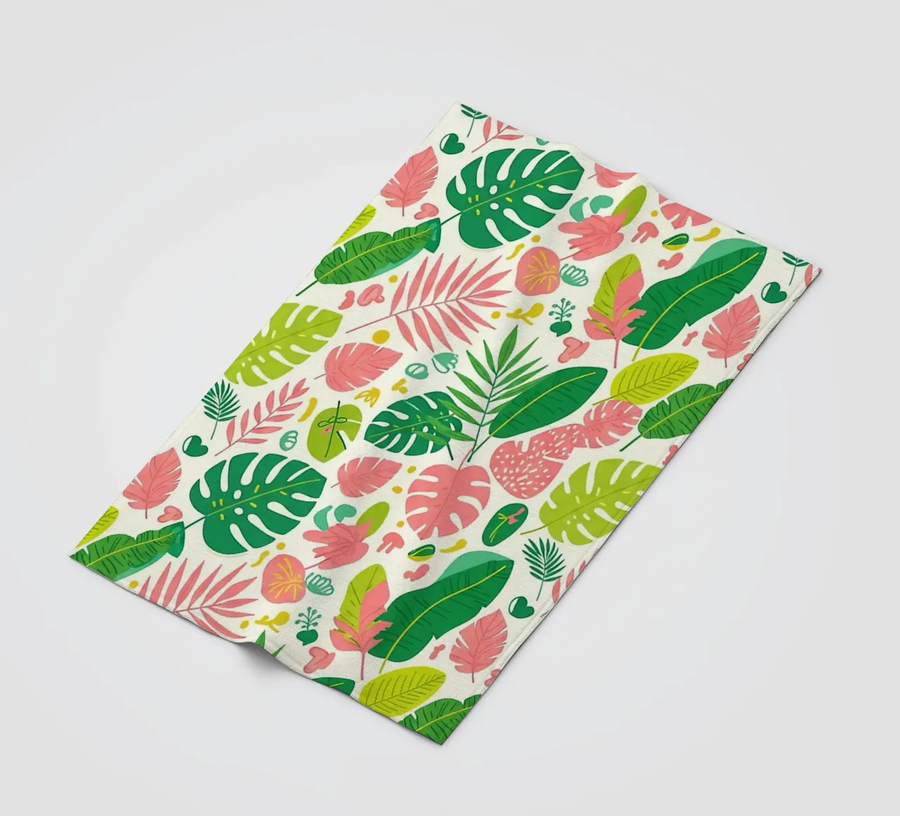 Vibrant Leaf Pattern fleecedeken van Seitz Michelle