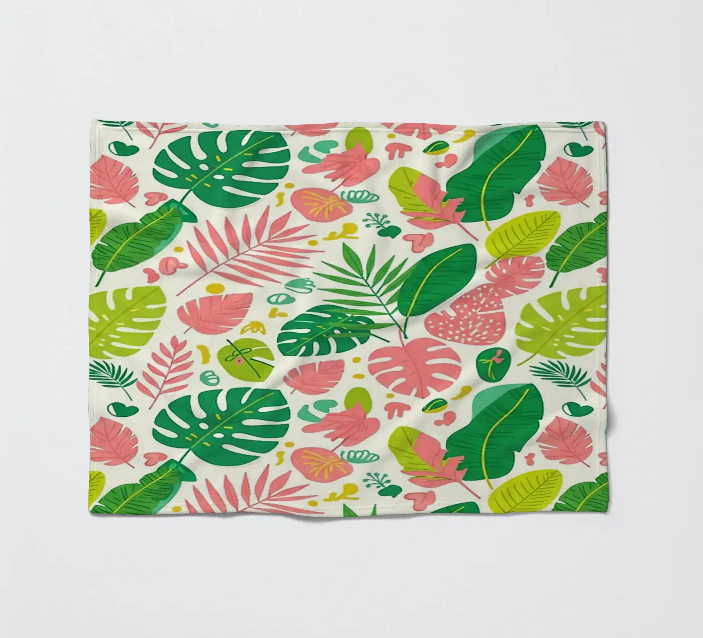 Vibrant Leaf Pattern Fleecedecke von Seitz Michelle