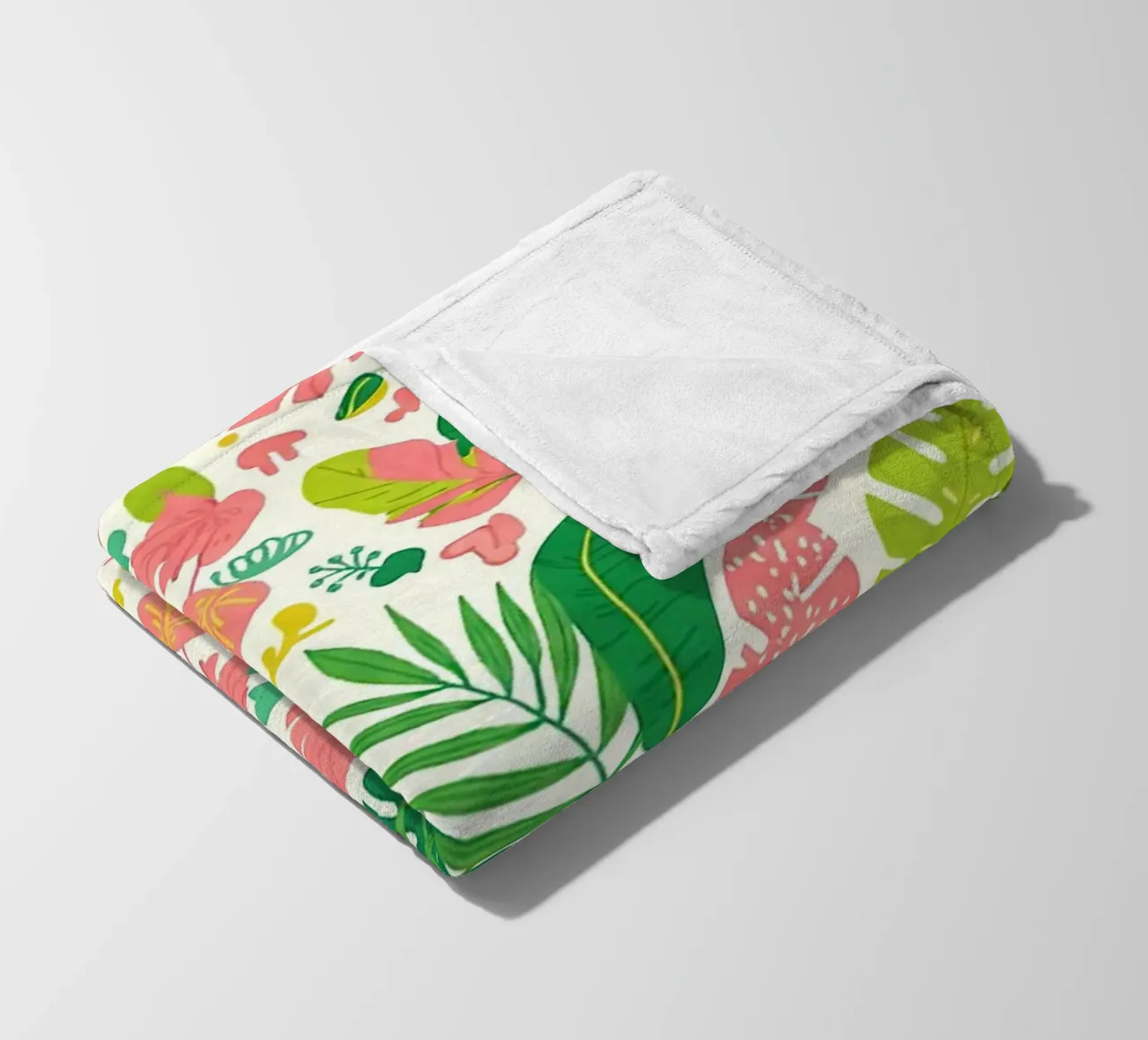 Vibrant Leaf Pattern fleecedeken van Seitz Michelle