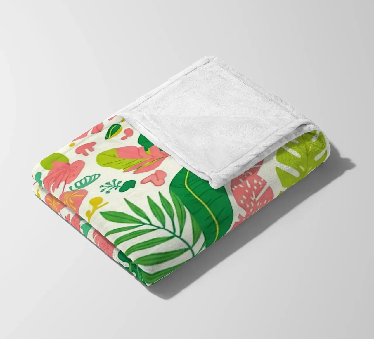 Vibrant Leaf Pattern fleecedeken van Seitz Michelle