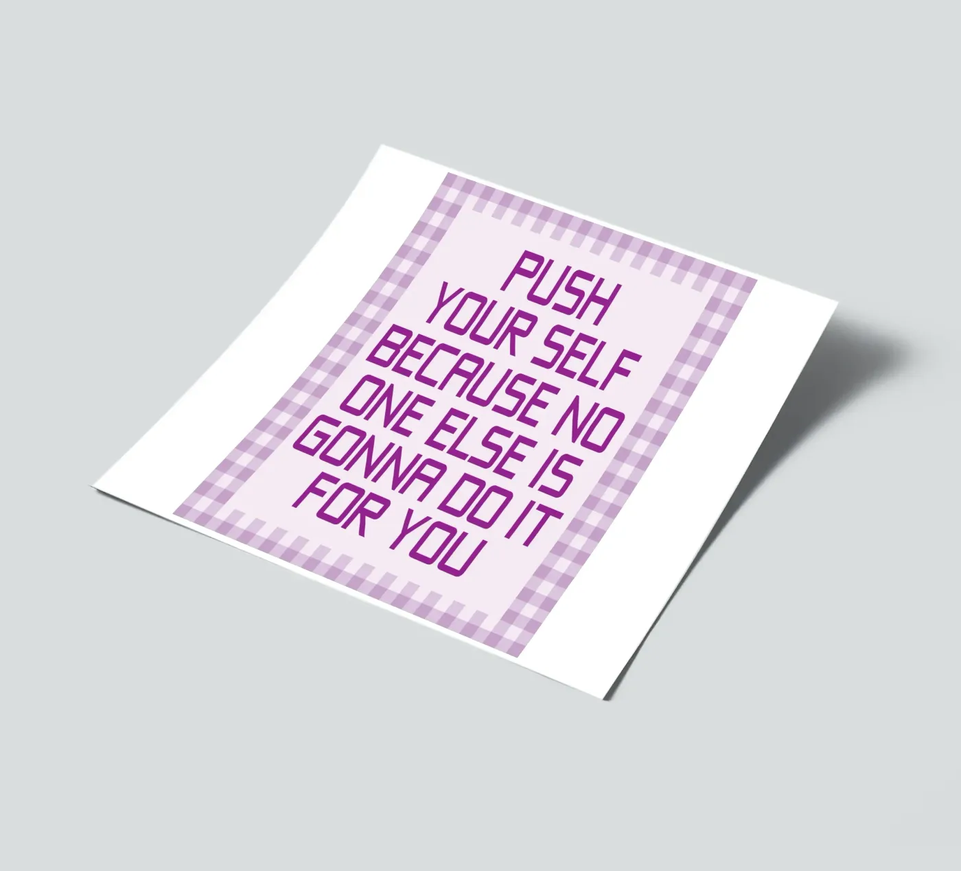 push your self sticker sheet by Mutiaram