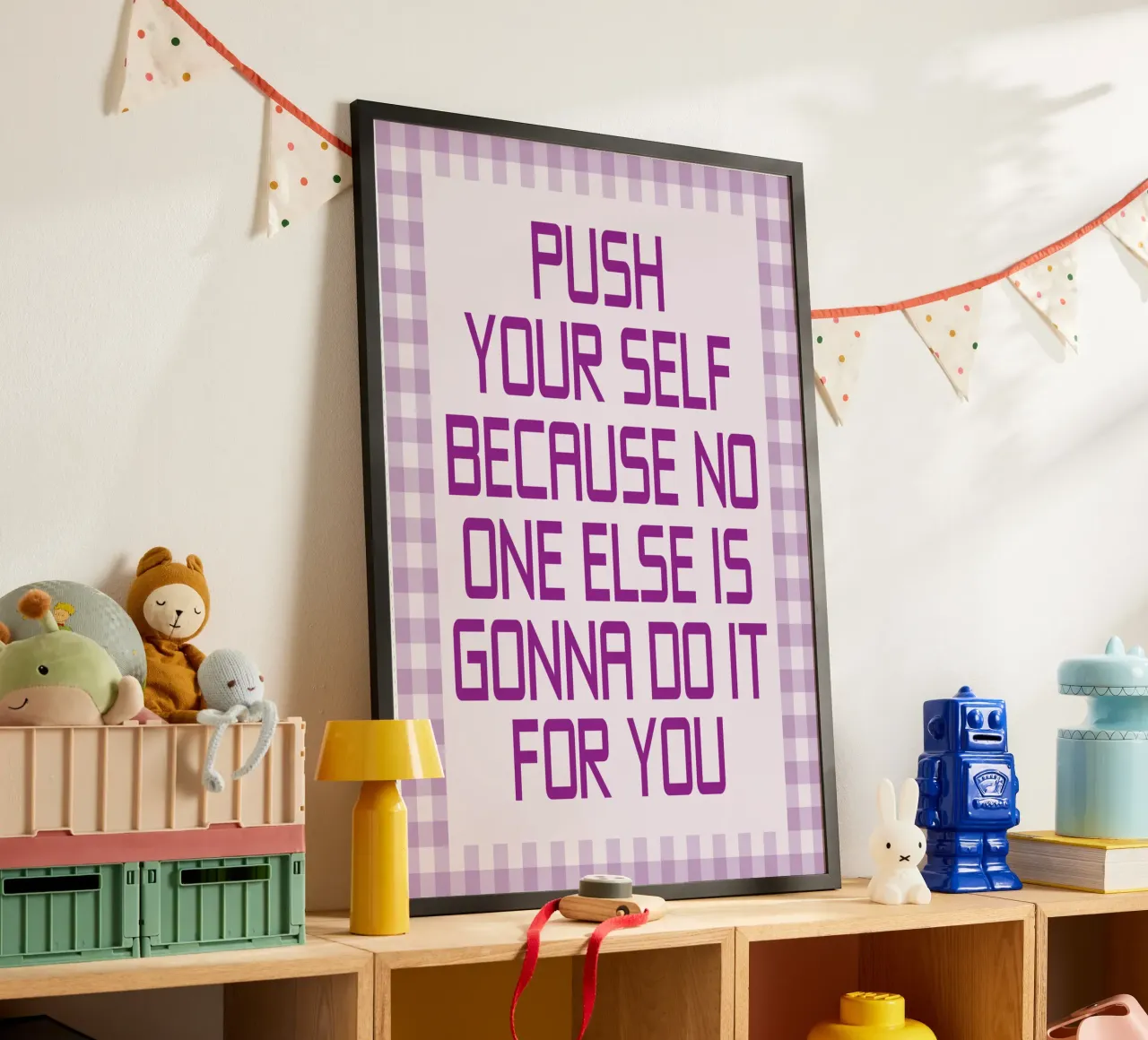 push your self poster by Mutiaram