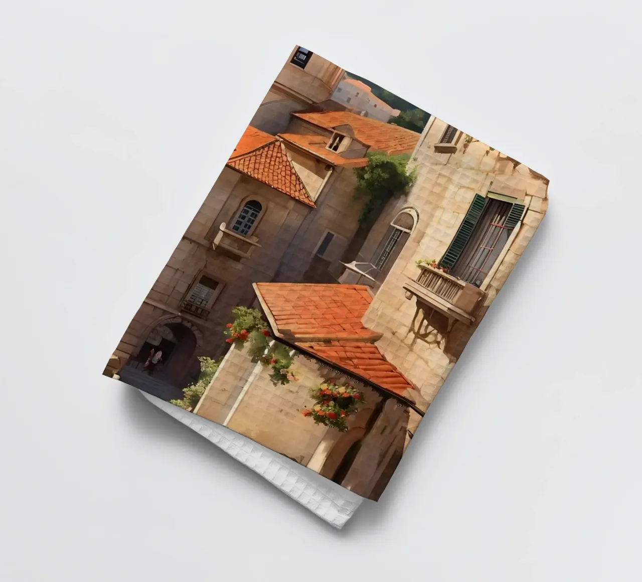 Scena di strada a Dubrovnik canovaccio da cucina da Charnwood Prints