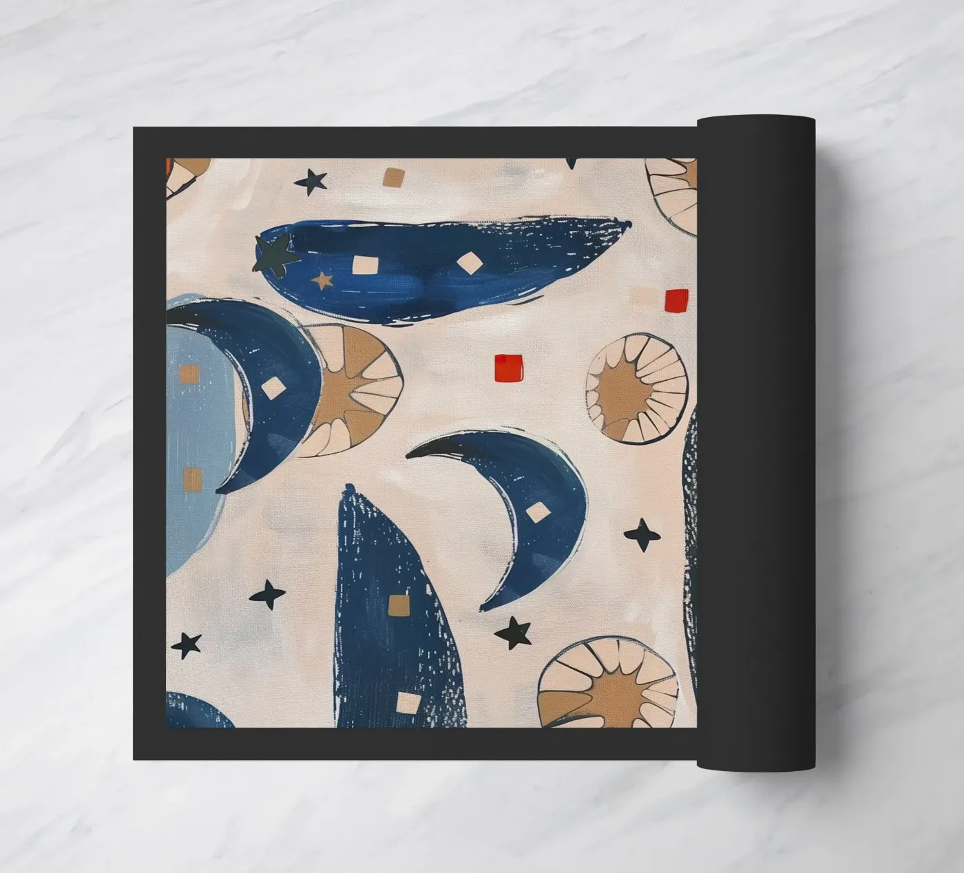 Paper Moons doormat by Sienna Atelier