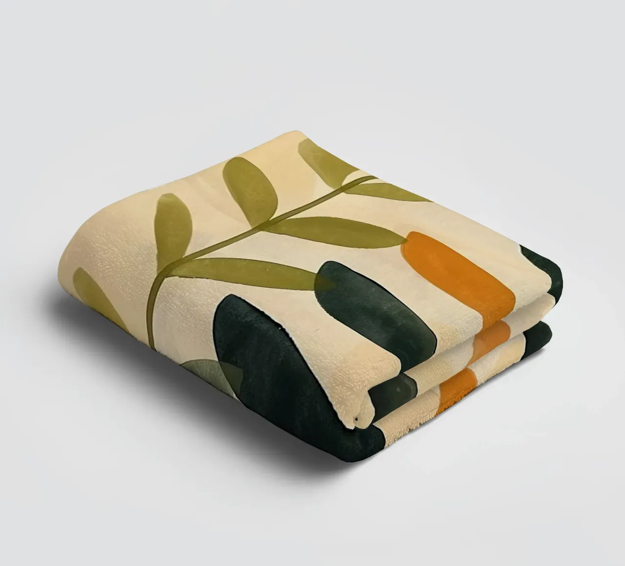 Flora Pattern I towel by Sienna Atelier