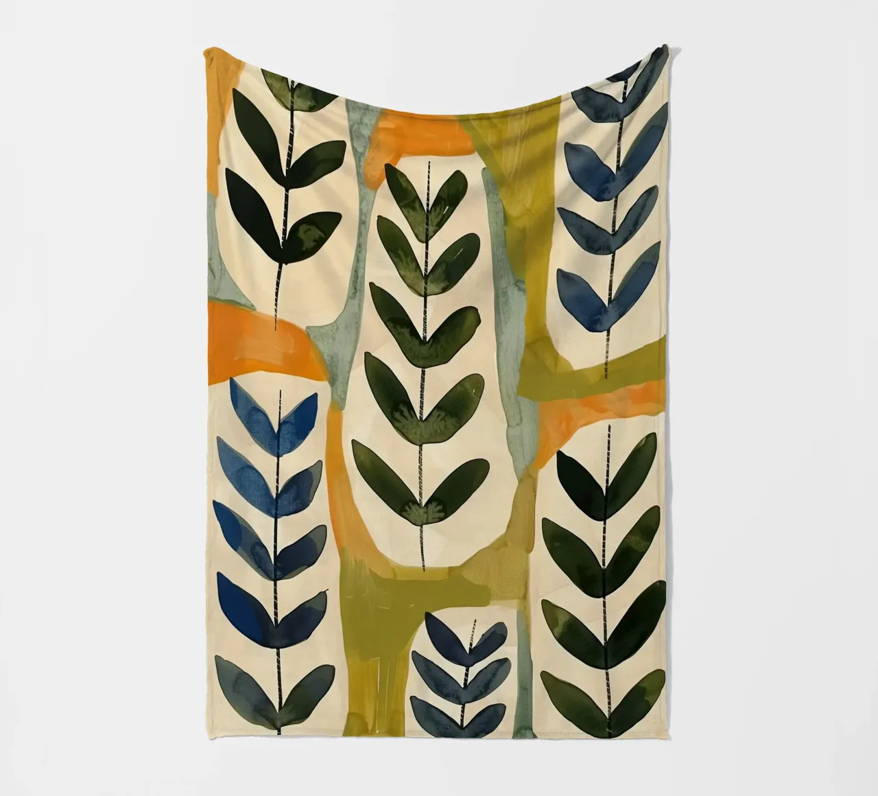 Flora Pattern II Fleecedecke von Sienna Atelier