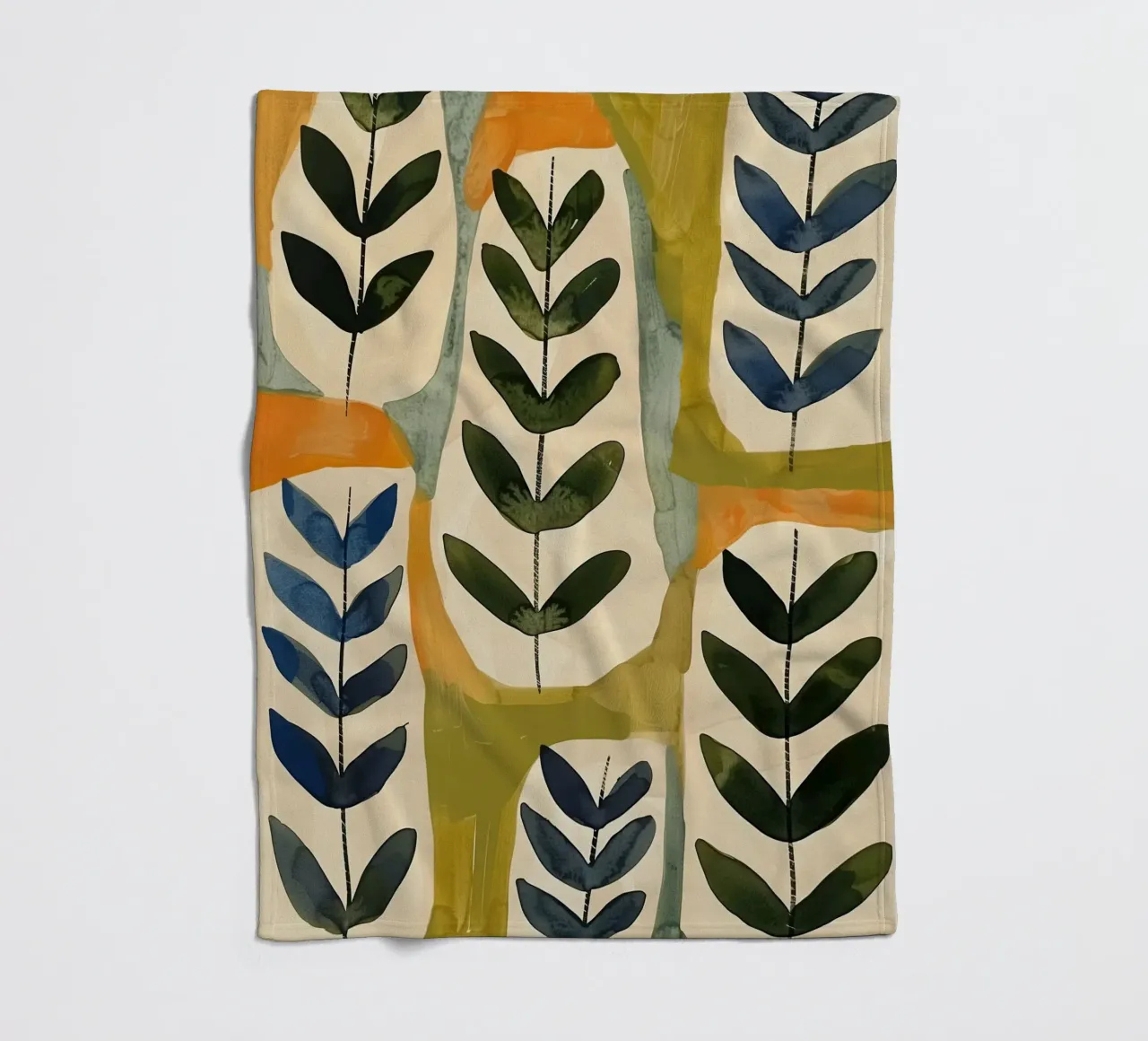 Flora Pattern II Fleecedecke von Sienna Atelier