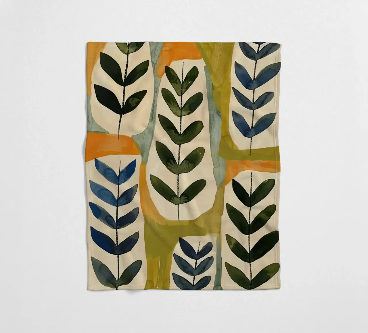 Flora Pattern II Fleecedecke von Sienna Atelier