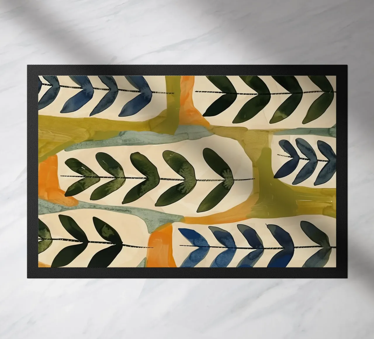 Flora Pattern II doormat by Sienna Atelier