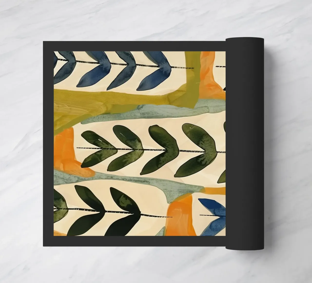 Flora Pattern II doormat by Sienna Atelier