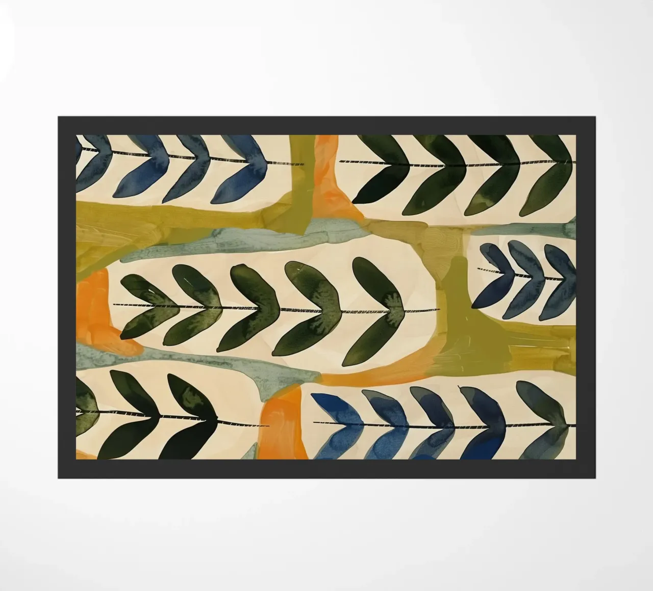 Flora Pattern II doormat by Sienna Atelier