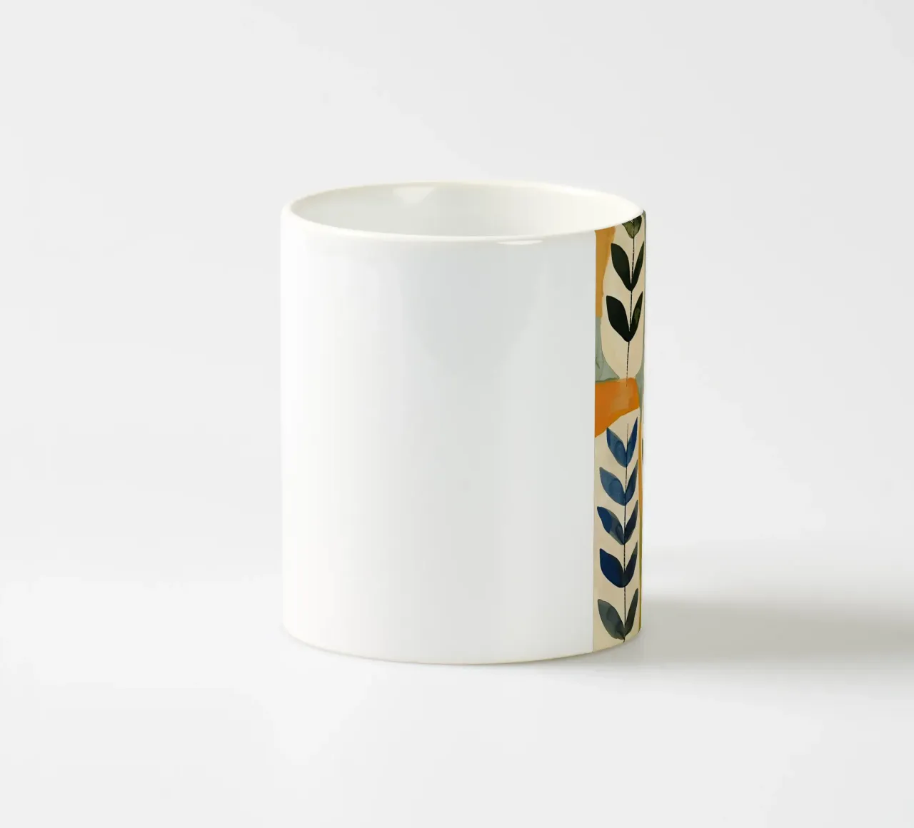 Flora Pattern II ceramic mug by Sienna Atelier