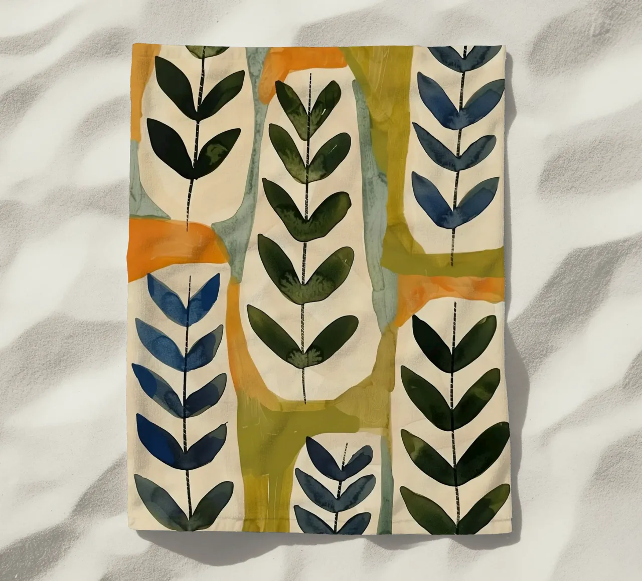 Flora Pattern II beach towel by Sienna Atelier