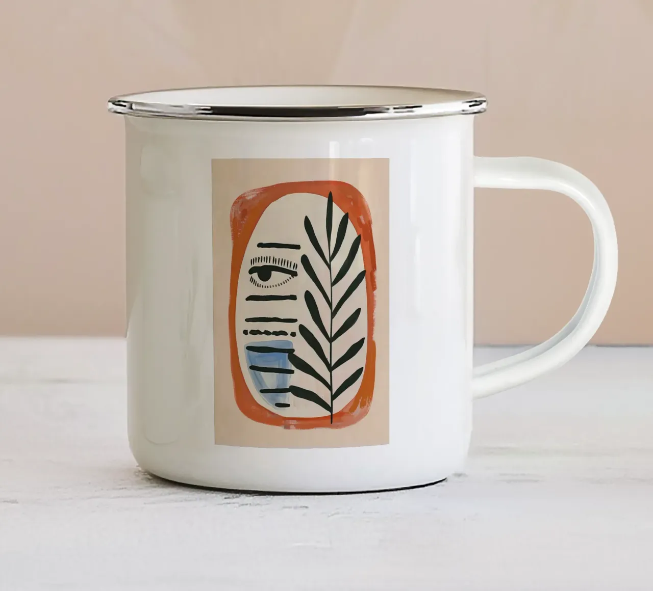 Riflesso organico tazza in smalto da Sienna Atelier