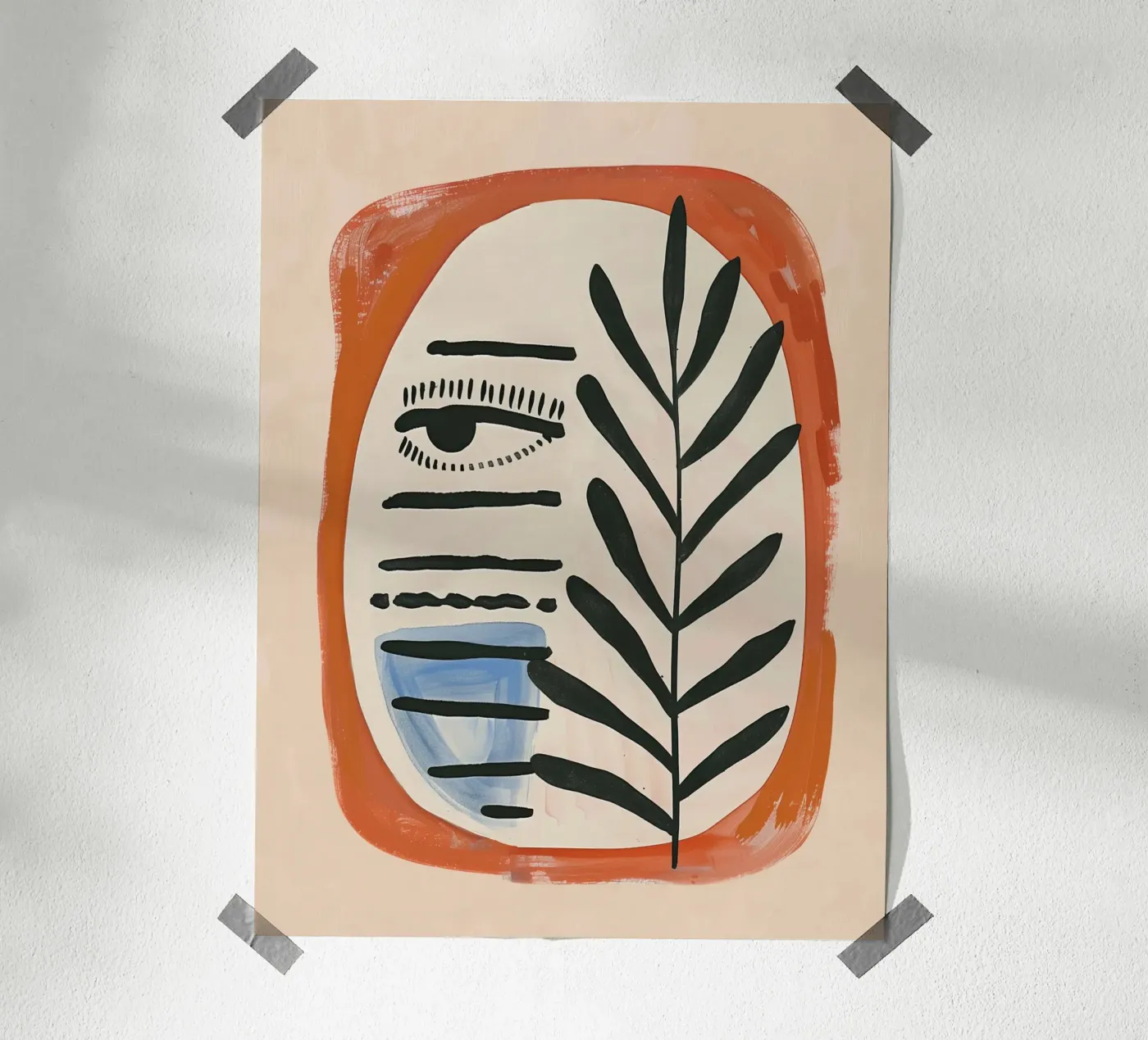 Organische reflectie poster van Sienna Atelier