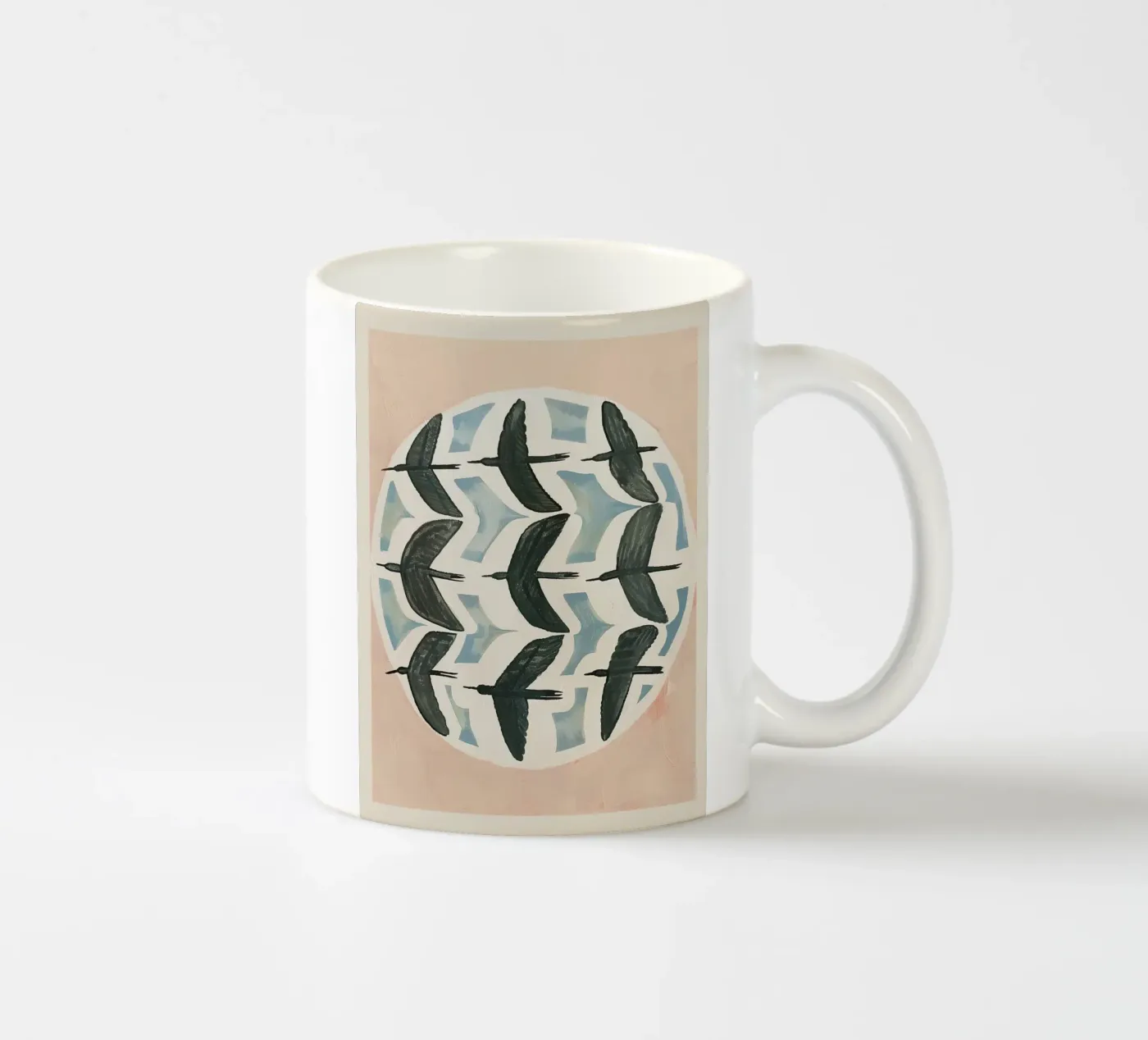 Soft Migration ceramic mug by Sienna Atelier