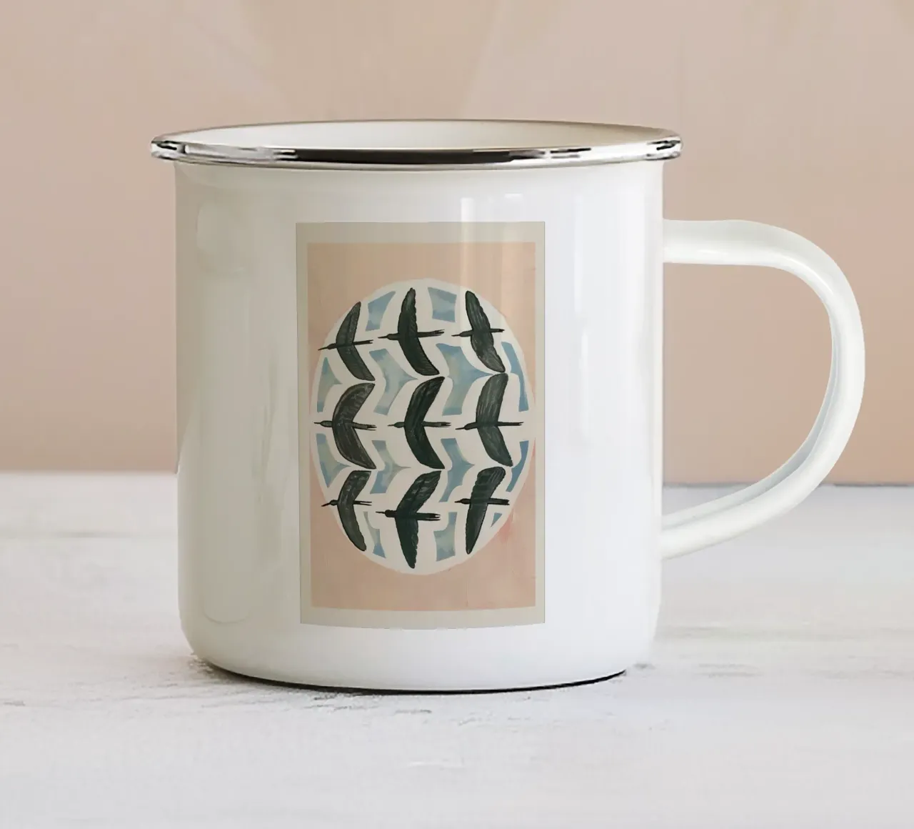 Soft Migration tazza in smalto da Sienna Atelier