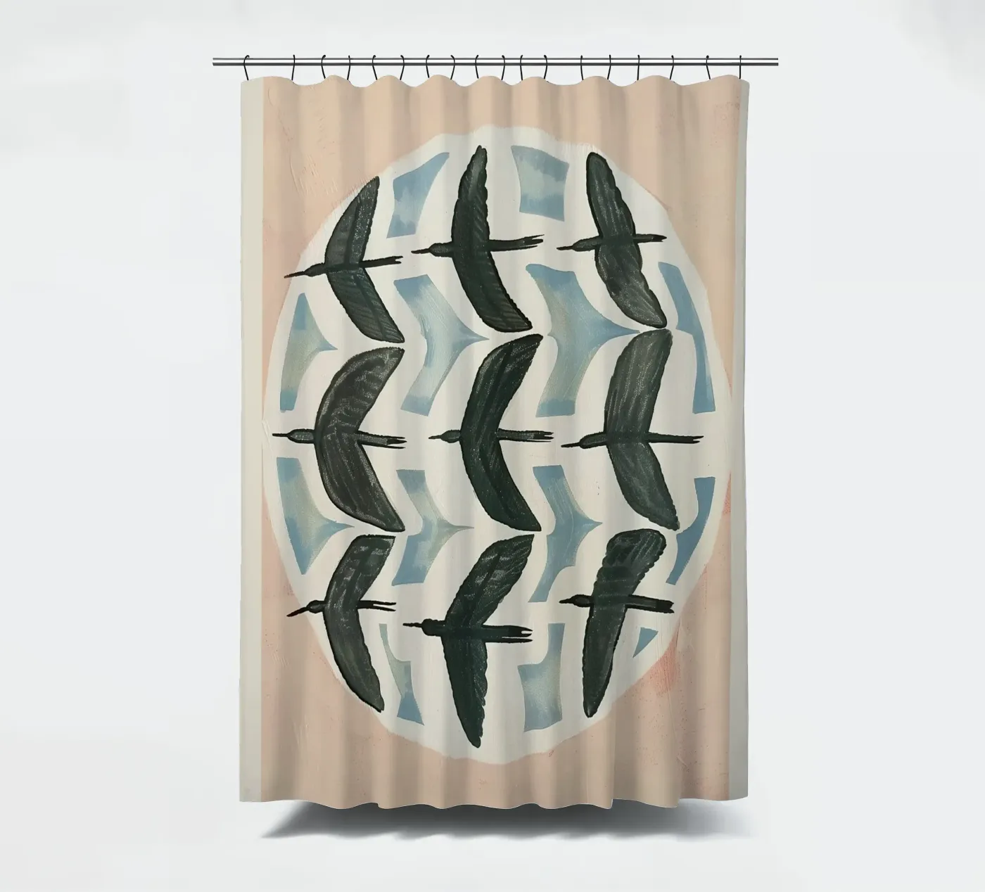 Soft Migration Duschvorhang von Sienna Atelier