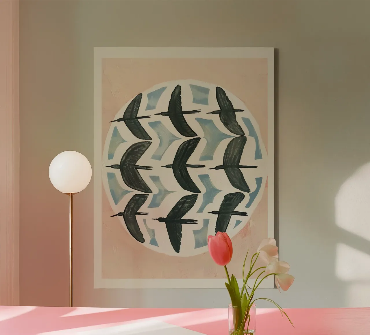 Soft Migration canvas van Sienna Atelier