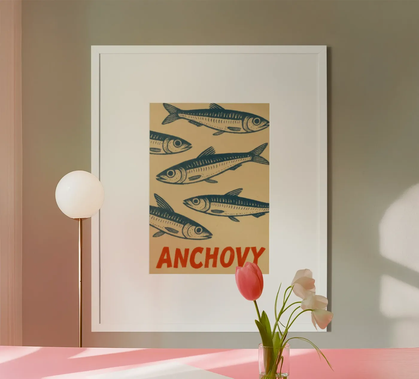 Stampa acciughe poster da florian luft