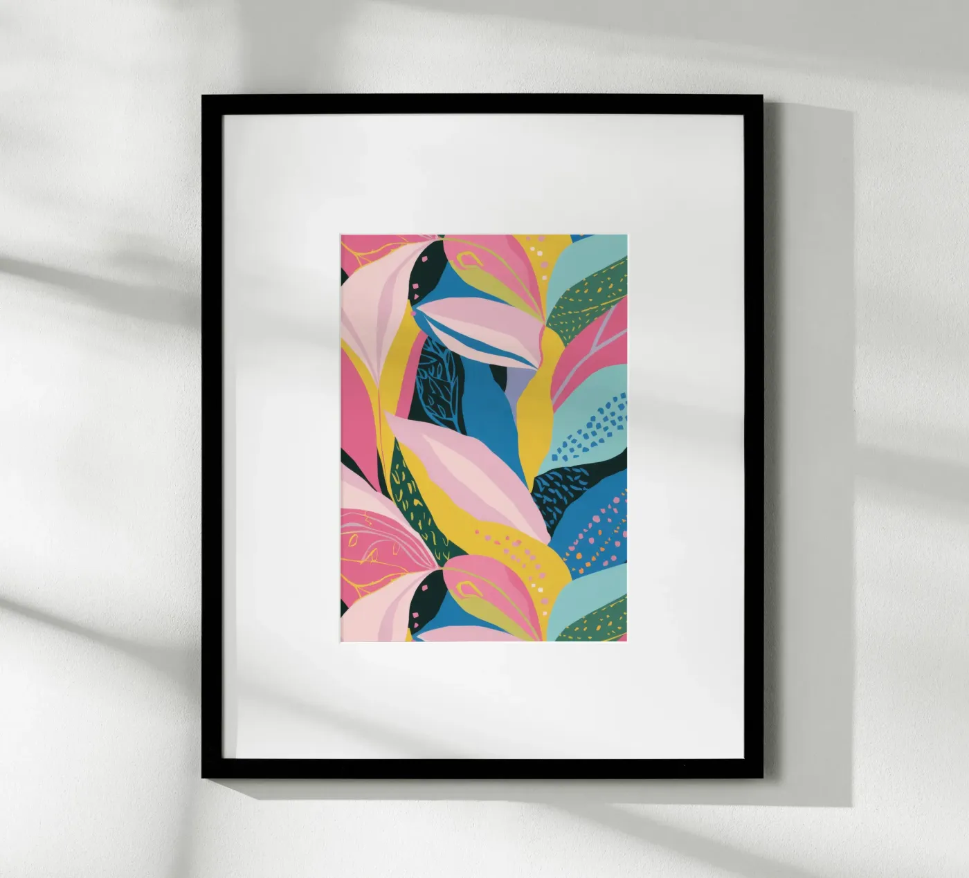 Tropical Leaf Cascade poster by Solace Light