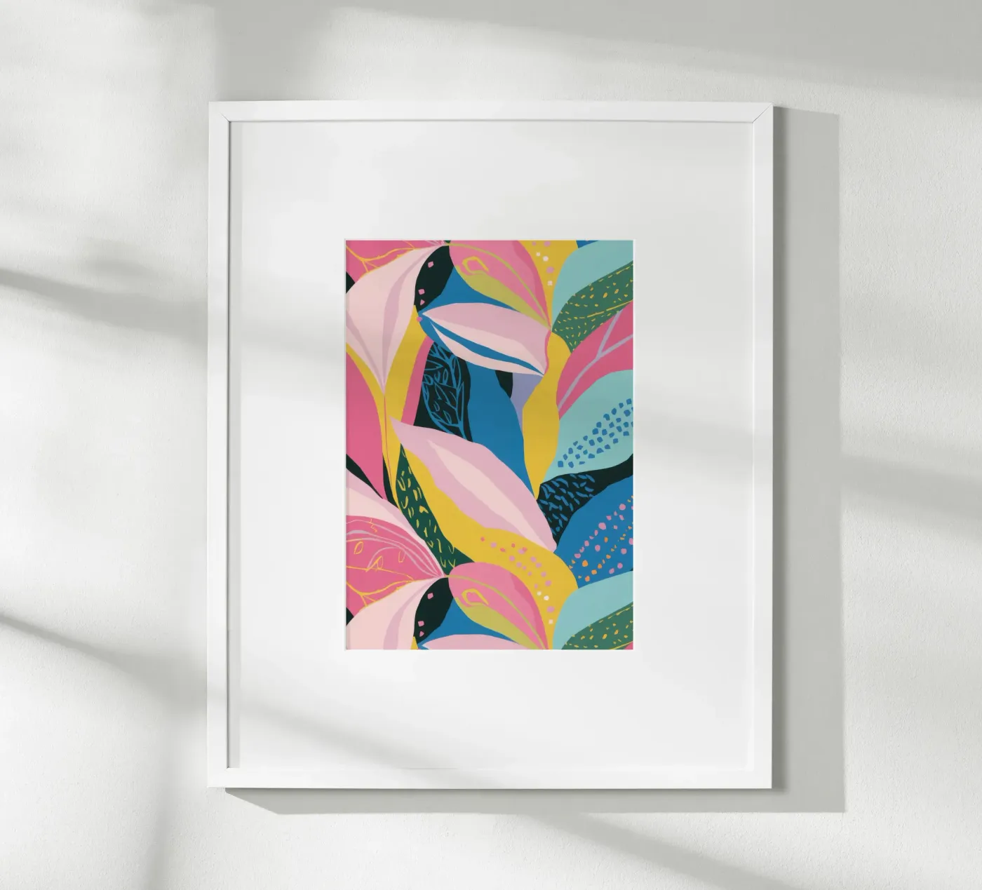 Tropical Leaf Cascade poster by Solace Light
