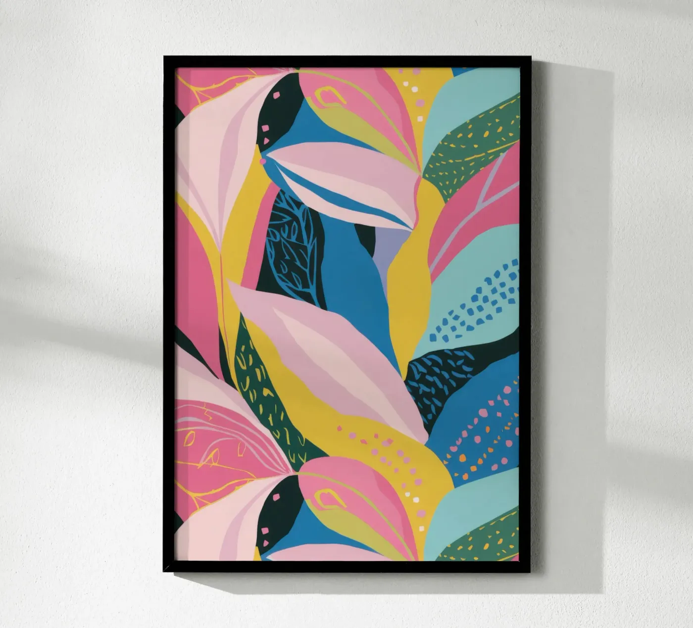 Tropical Leaf Cascade poster by Solace Light